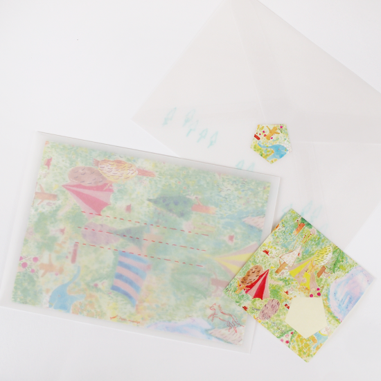 Daytime Grassland Circus Letter Set · Paper Message