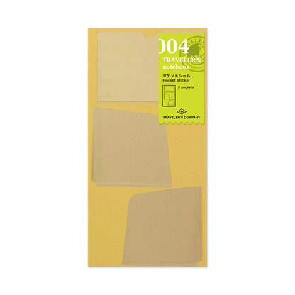 TRAVELER'S Notebook 004 Pocket Stickers