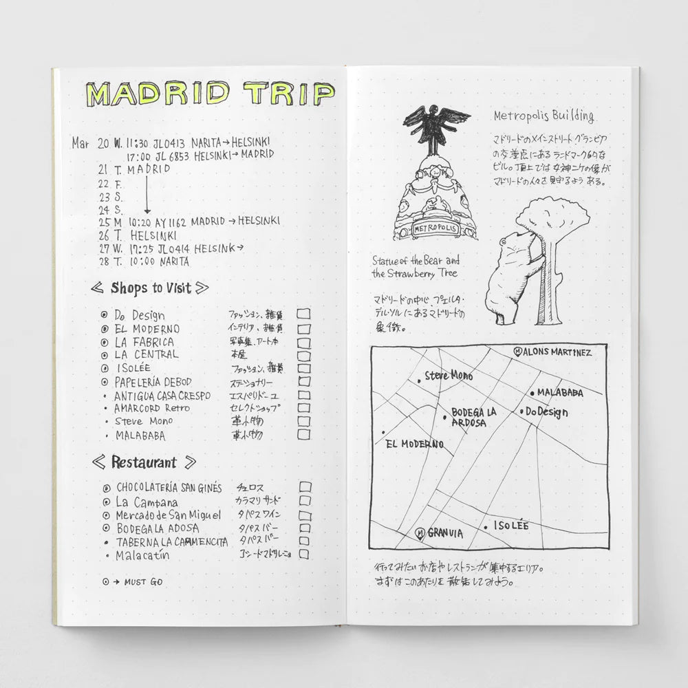 TRAVELER'S Notebook 026 Dot Grid Notebook