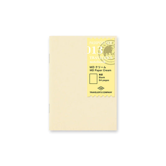 TRAVELER'S Notebook 013 MD Paper Cream Notebook《Passport Size》