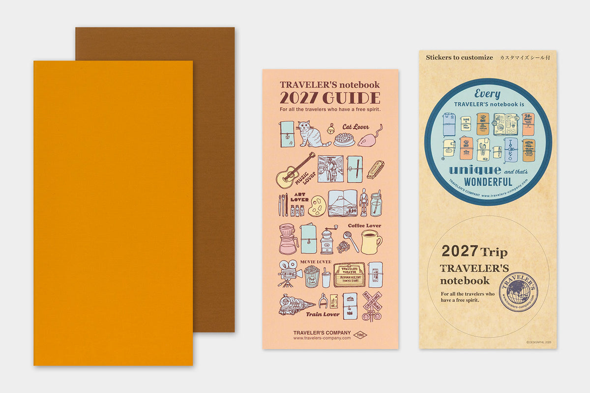 2027 TRAVELER'S Diary Weekly Vertical (Regular Size)