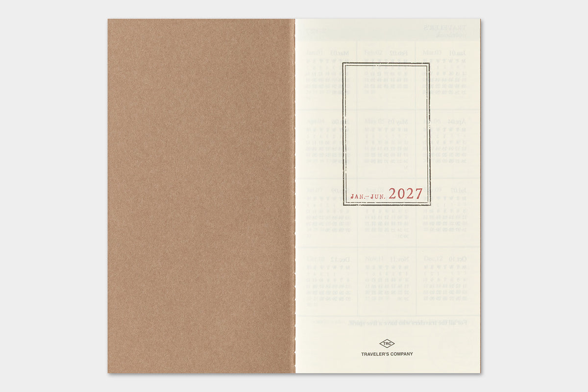 2027 TRAVELER'S Diary Weekly Vertical (Regular Size)