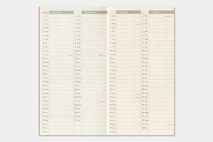 2027 TRAVELER'S Diary Weekly Vertical (Regular Size)