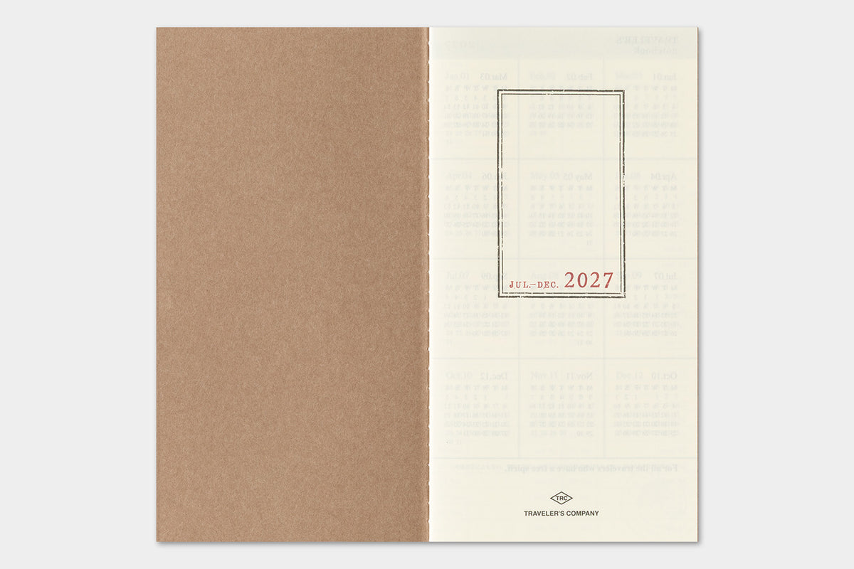 2027 TRAVELER'S Diary Weekly Vertical (Regular Size)
