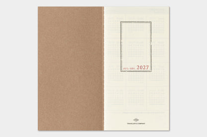 2027 TRAVELER'S Diary Weekly Vertical (Regular Size)
