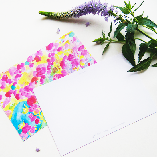 Cherry Blossom Forest Postcard · Paper Message