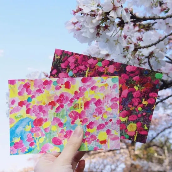 Cherry Blossom Forest Postcard · Paper Message
