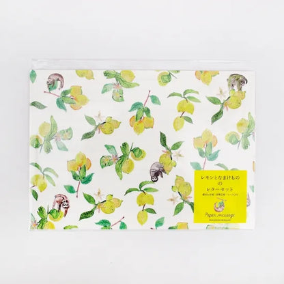 Lemon and Sloth Letter Set · Paper Message
