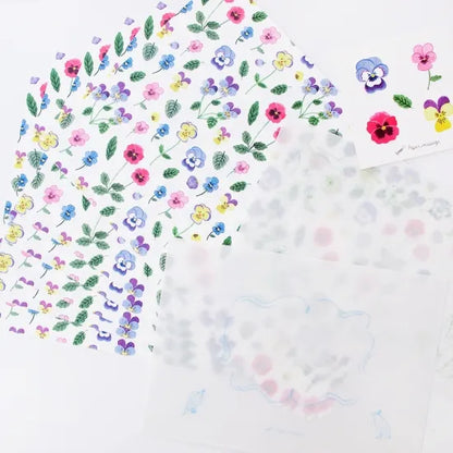 Pansies Letter Set · Paper Message