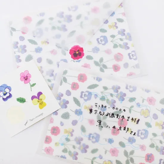 Pansies Letter Set · Paper Message