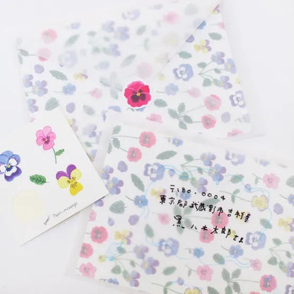 Pansies Letter Set · Paper Message