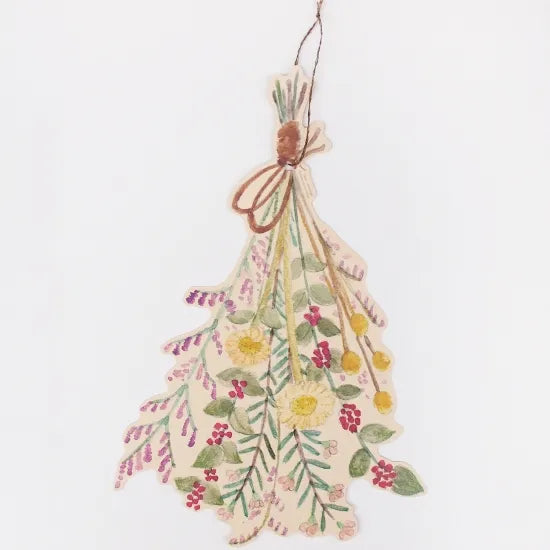 Large Bouquet Hanging Card · Paper Message