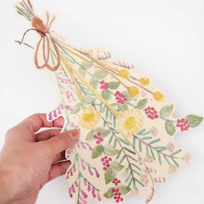 Large Bouquet Hanging Card · Paper Message
