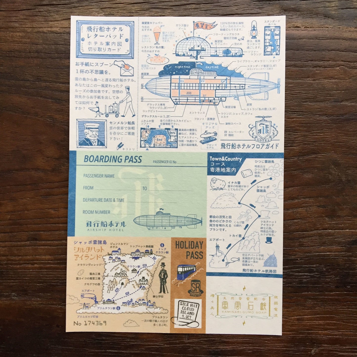 Airship Hotel Letter Pad · Kyupodo