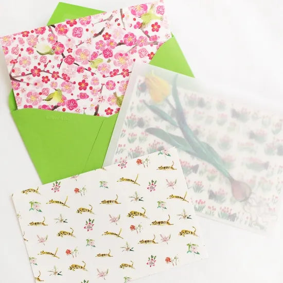 Tulips and Gorilla Postcard · Paper Message
