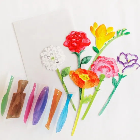 Single Flower Vases Card Set · Paper Message