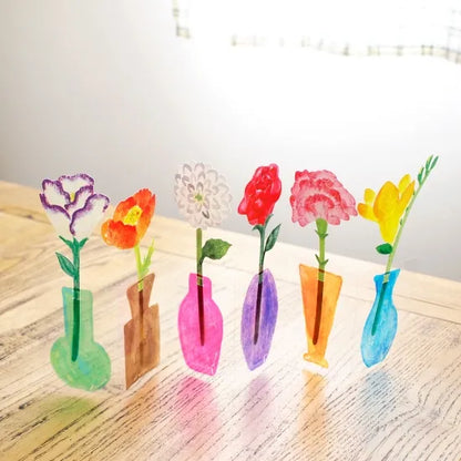 Single Flower Vases Card Set · Paper Message