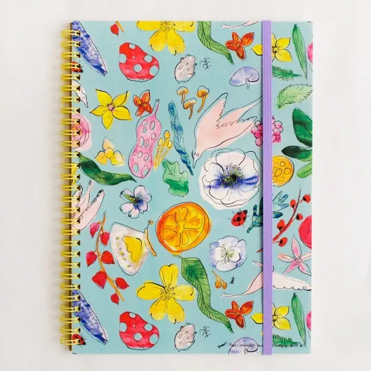 Forest Flowers B5 Ring Notebook · Paper Message