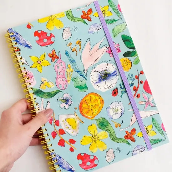 Forest Flowers B5 Ring Notebook · Paper Message