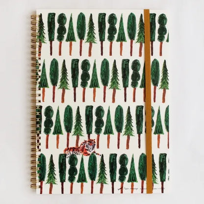 Tiger and Trees B5 Ring Notebook · Paper Message