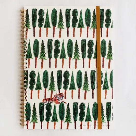 Tiger and Trees B5 Ring Notebook · Paper Message