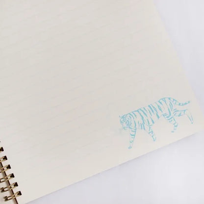 Tiger and Trees B5 Ring Notebook · Paper Message