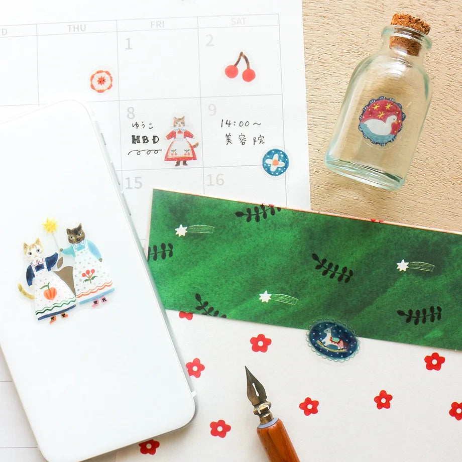 Cats & Buttons Aiko Fukawa Stickers · Cozyca