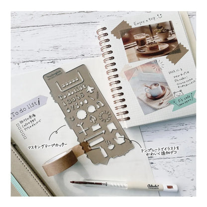 Schedule Mastemplate Tape Cutter & Stencil · Kutsuwa