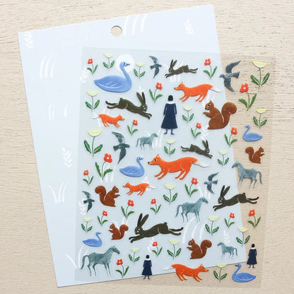 Garden Nishi Shuku Stickers · Cozyca