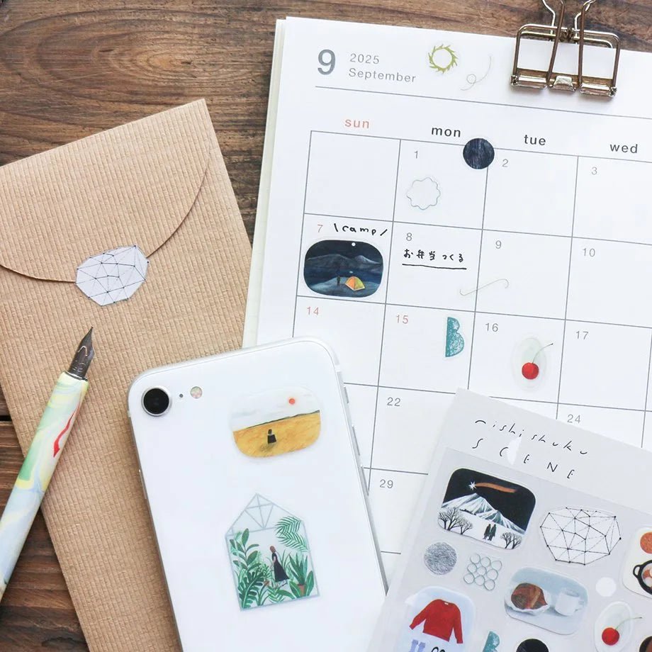 Scene Nishi Shuku Stickers · Cozyca