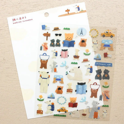 Let's Go on a Trip! Mariko Fukuoka Stickers · Cozyca