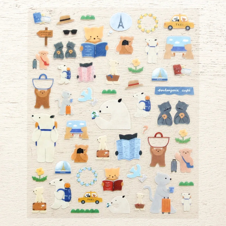 Let's Go on a Trip! Mariko Fukuoka Stickers · Cozyca