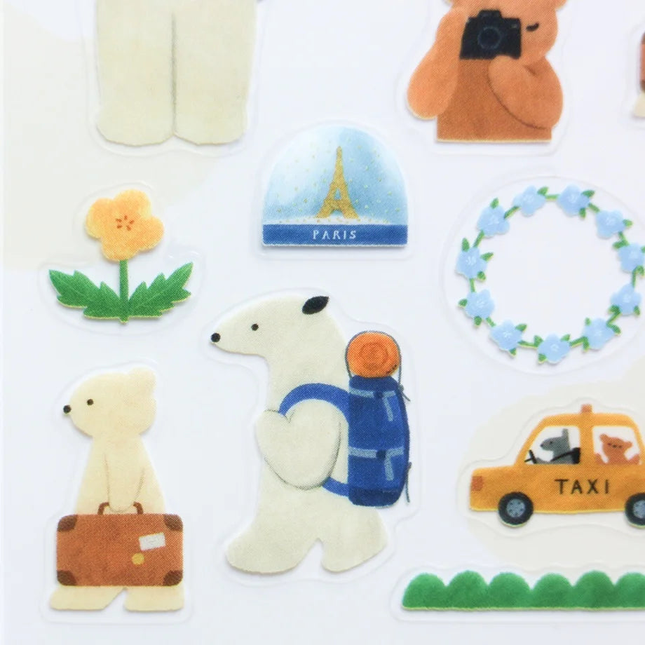 Let's Go on a Trip! Mariko Fukuoka Stickers · Cozyca
