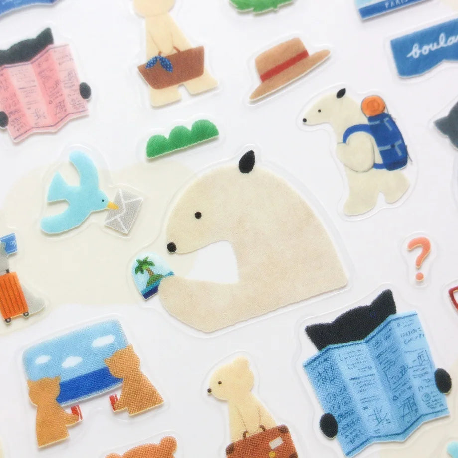 Let's Go on a Trip! Mariko Fukuoka Stickers · Cozyca