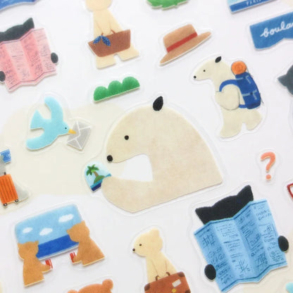 Let's Go on a Trip! Mariko Fukuoka Stickers · Cozyca
