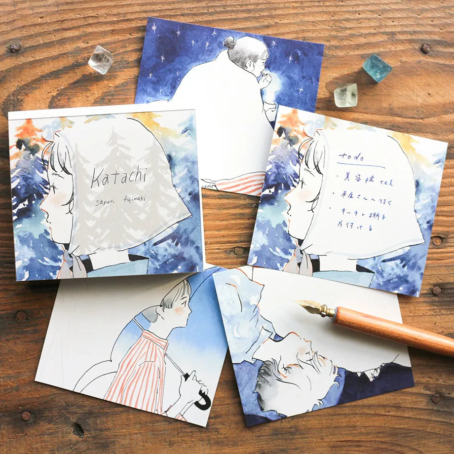Katachi Sayuri Fujimaki Memo Pad · Cozyca