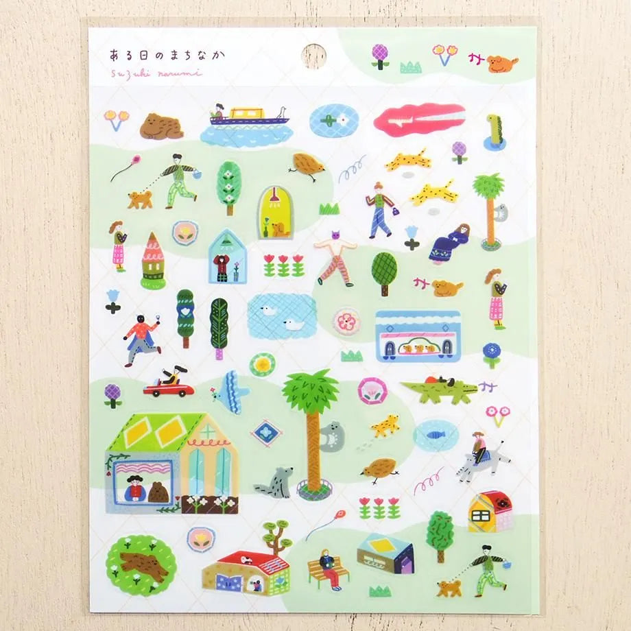 A Day in the City Narumi Suzuki Stickers · Cozyca