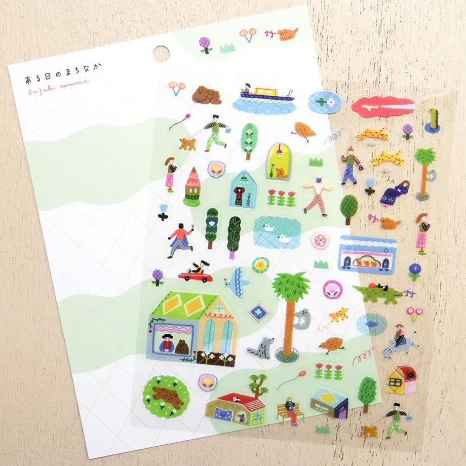 A Day in the City Narumi Suzuki Stickers · Cozyca