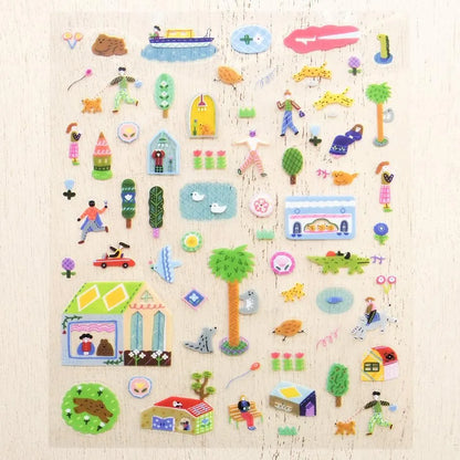 A Day in the City Narumi Suzuki Stickers · Cozyca
