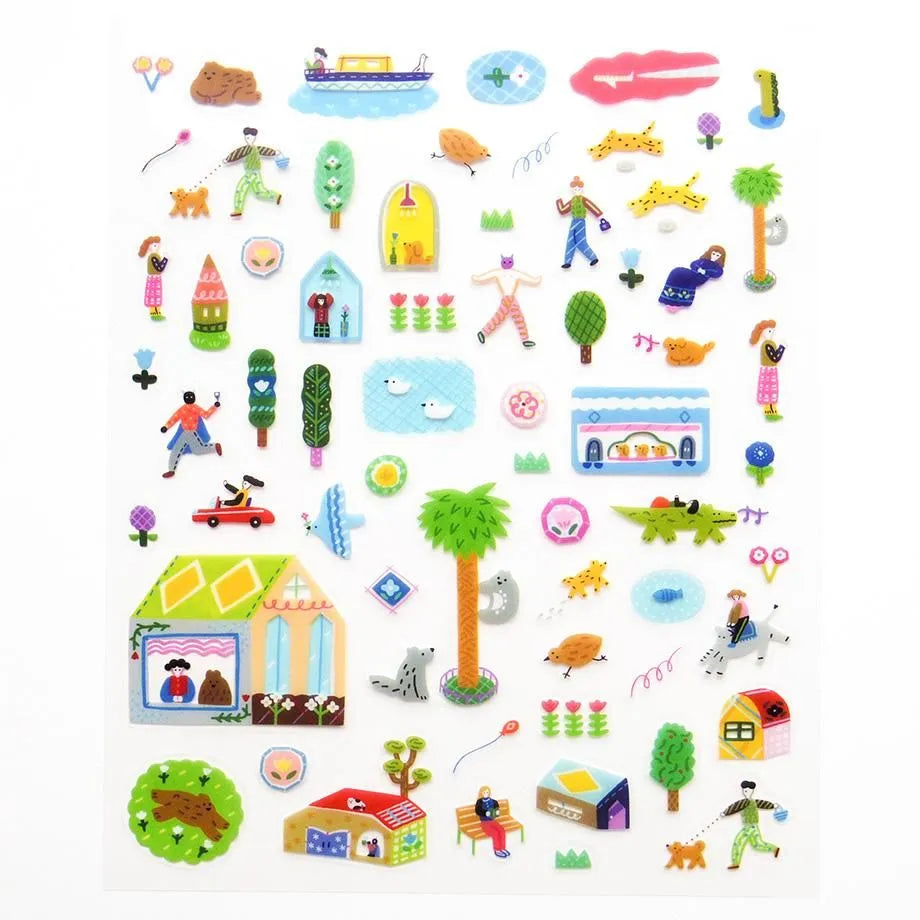 A Day in the City Narumi Suzuki Stickers · Cozyca