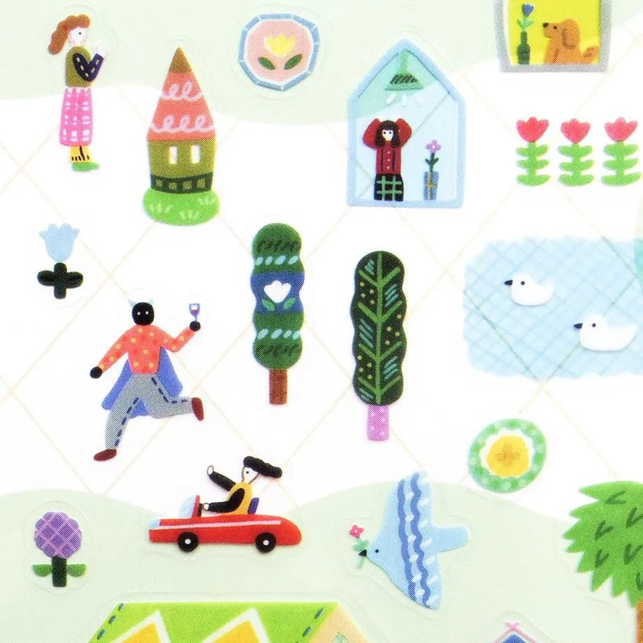 A Day in the City Narumi Suzuki Stickers · Cozyca