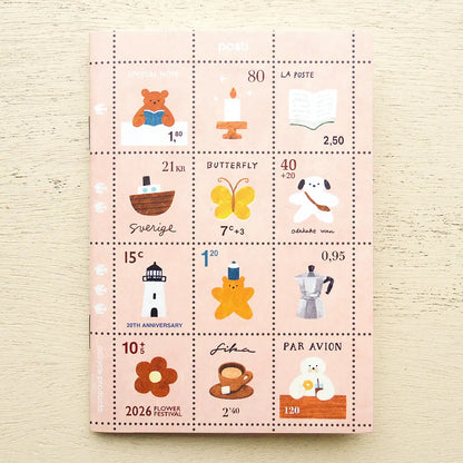 Tiny Note Mariko Fukuoka Stamp Note Book · Cozyca