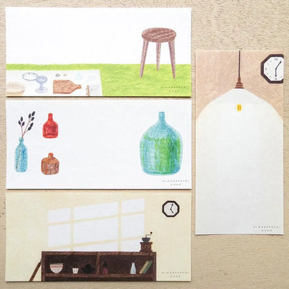 Antique Shop Hirabayashi Kano One-stroke Note Pad · Cozyca