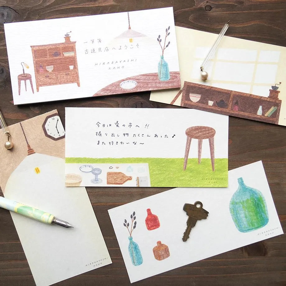 Antique Shop Hirabayashi Kano One-stroke Note Pad · Cozyca