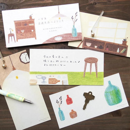Antique Shop Hirabayashi Kano One-stroke Note Pad · Cozyca