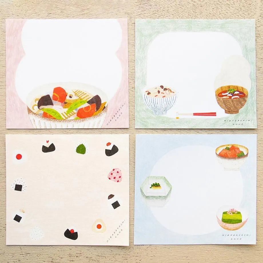 Washoku Hirabayashi Kano Memo Pad · Cozyca