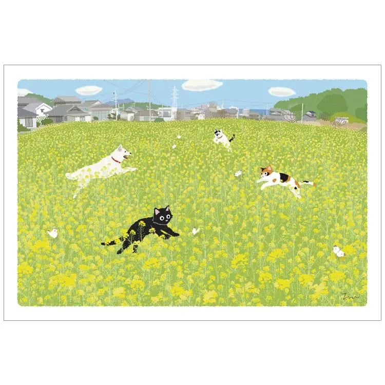 Spring Flower Dance Postcard · Toshinori Mori