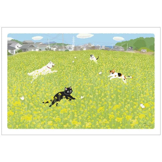Spring Flower Dance Postcard · Toshinori Mori