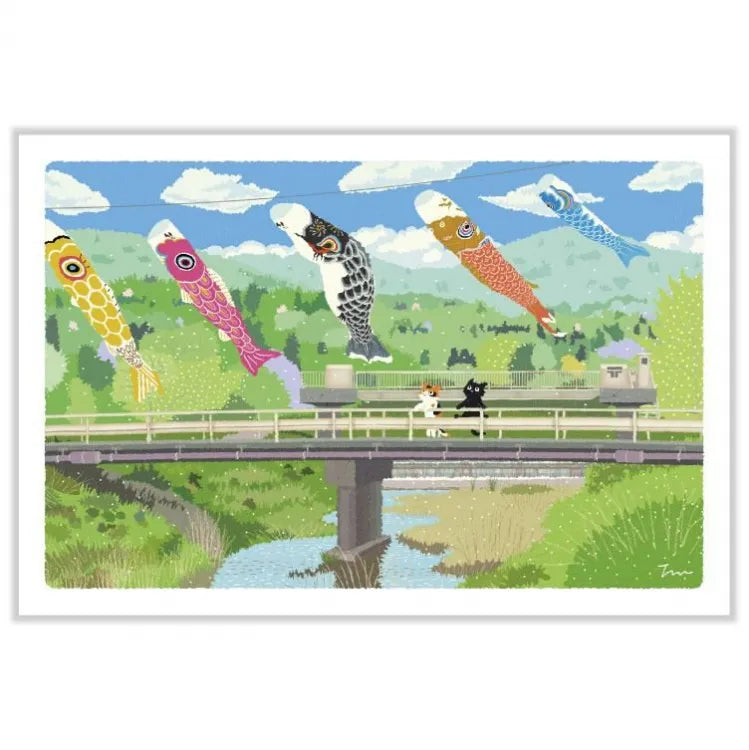 Koinobori Postcard · Toshinori Mori