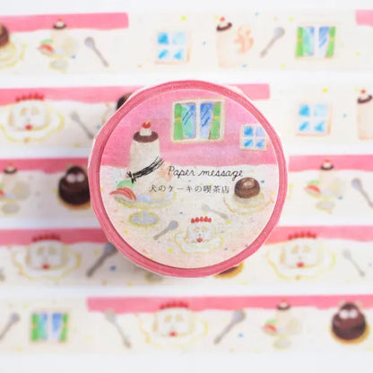 Dog Cake Cafe Washi Tape · Paper Message